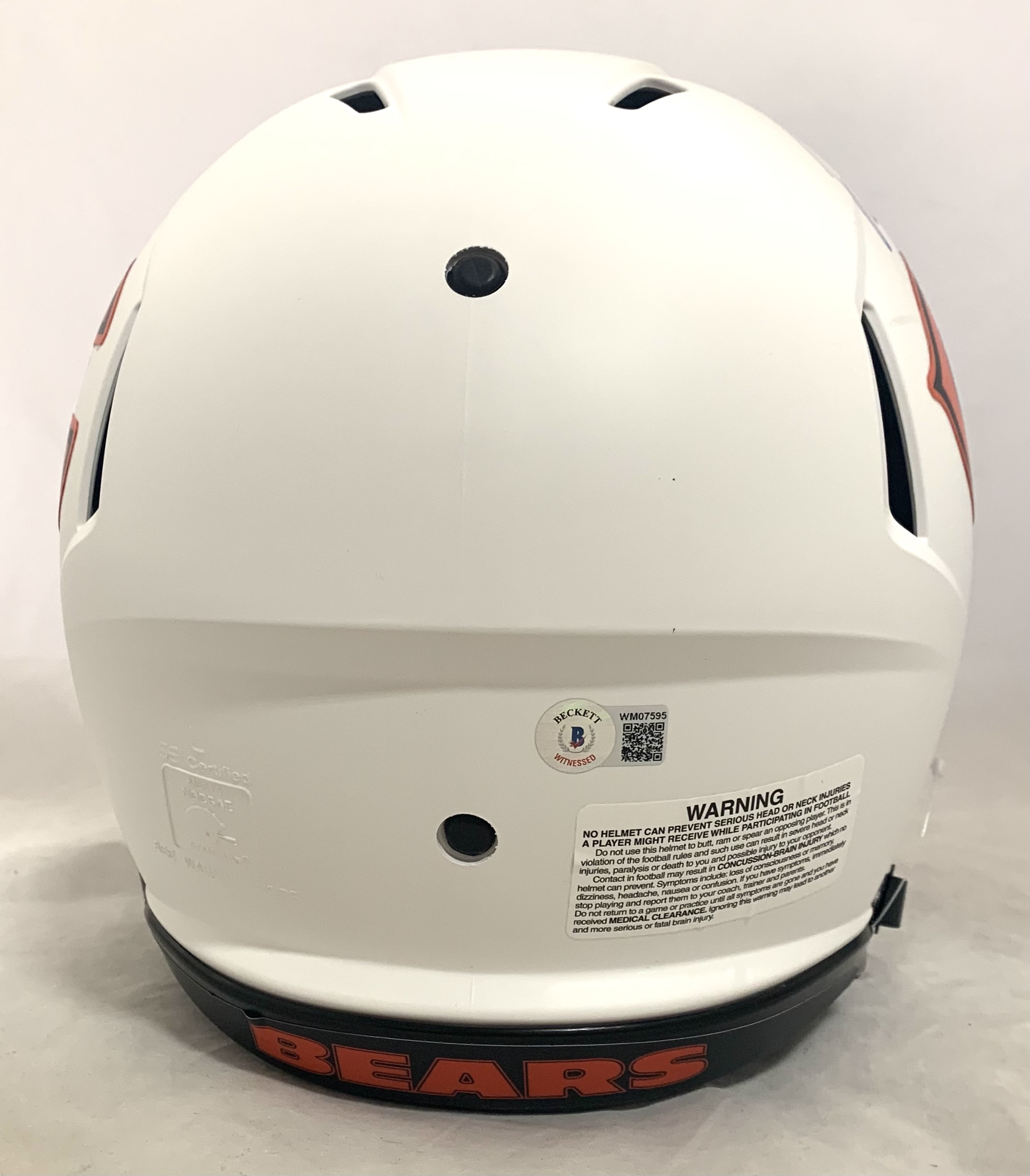 Justin Fields Signed Bears Full-Size Authentic On-Field Lunar Eclipse Alternate Speed Helmet (Beckett Hologram) at PristineAuction.com Justin Fields Signed Bears Full-Size Authentic On-Field Lunar Eclipse Alternate Speed Helmet (Beckett Hologram) at PristineAuction.com