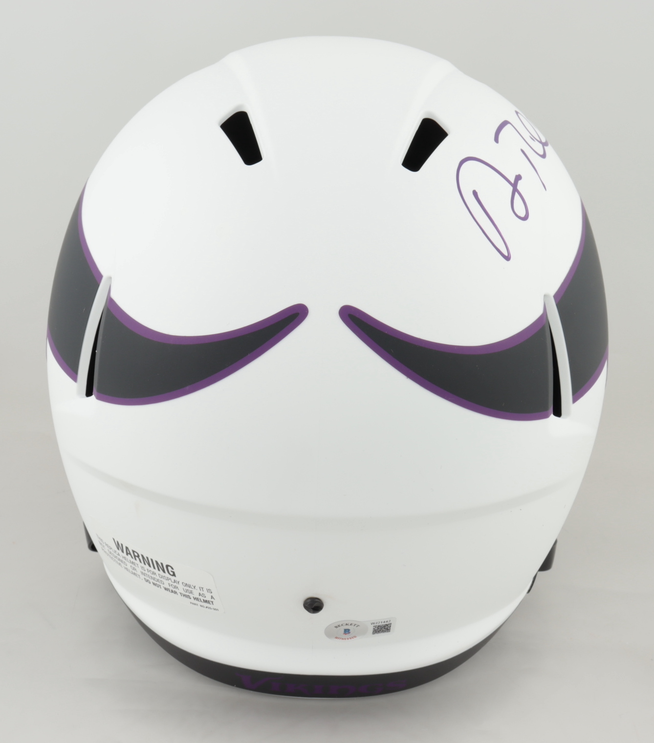 Adam Thielen Signed Vikings Full-Size Lunar Eclipse Alternate Speed Helmet (Beckett Hologram) (See Description) at PristineAuction.com Adam Thielen Signed Vikings Full-Size Lunar Eclipse Alternate Speed Helmet (Beckett Hologram) (See Description) at PristineAuction.com