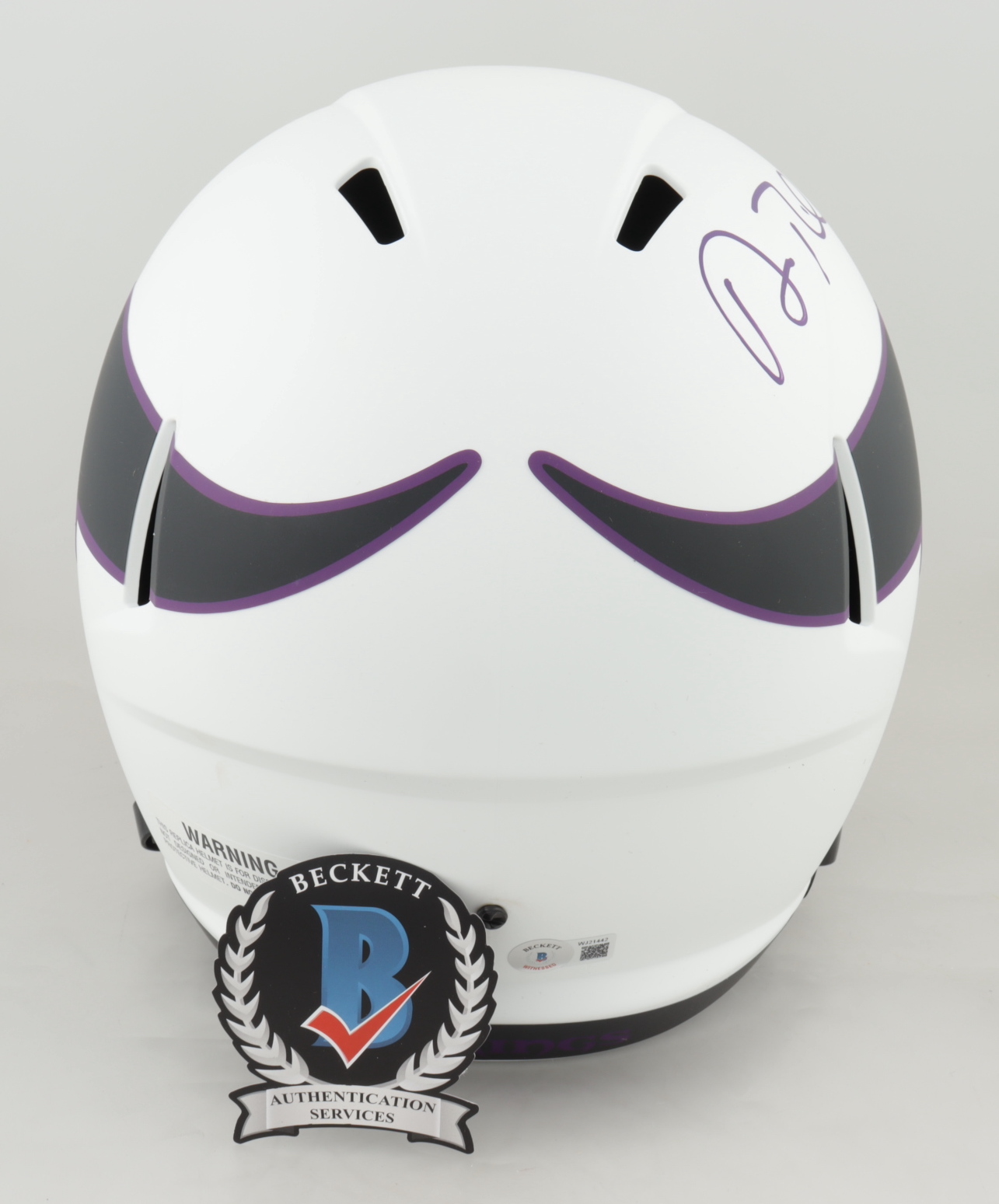 Adam Thielen Signed Vikings Full-Size Lunar Eclipse Alternate Speed Helmet (Beckett Hologram) (See Description) at PristineAuction.com Adam Thielen Signed Vikings Full-Size Lunar Eclipse Alternate Speed Helmet (Beckett Hologram) (See Description) at PristineAuction.com