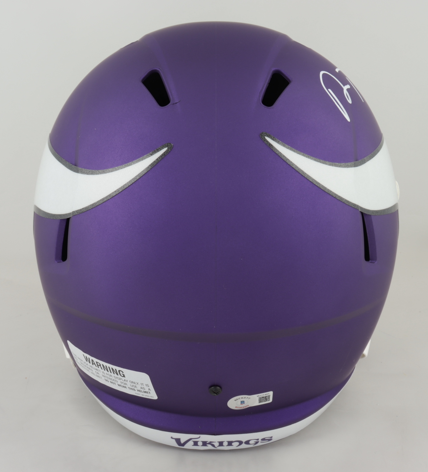 Adam Thielen Signed Vikings Full-Size Speed Helmet (Beckett Hologram) (See Description) at PristineAuction.com Adam Thielen Signed Vikings Full-Size Speed Helmet (Beckett Hologram) (See Description) at PristineAuction.com