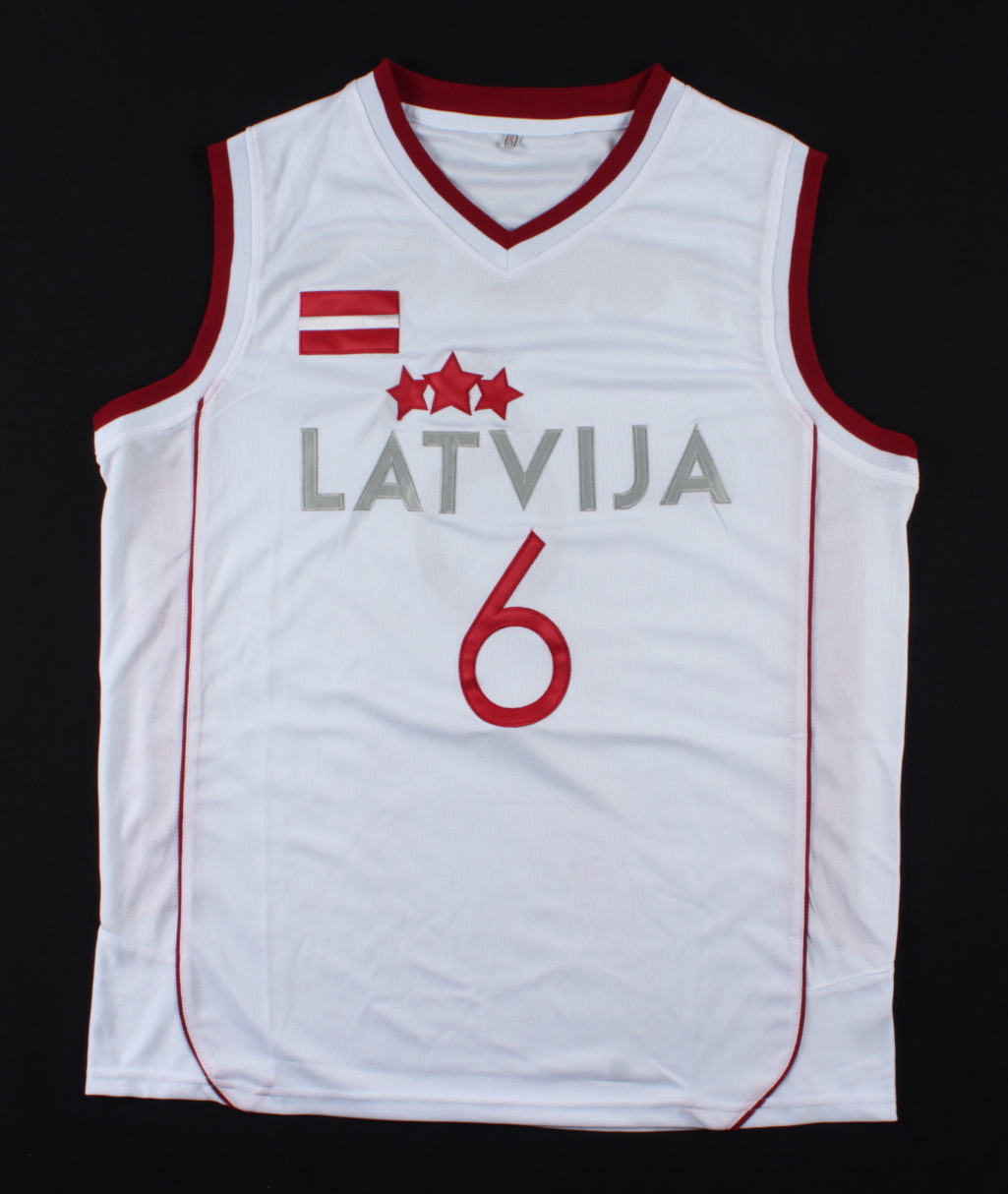 Kristaps Porzingis Signed Jersey (JSA COA) (See Description) at PristineAuction.com Kristaps Porzingis Signed Jersey (JSA COA) (See Description) at PristineAuction.com