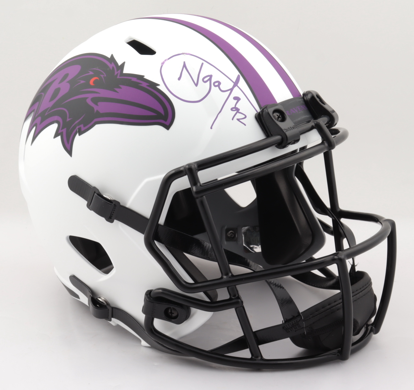 Haloti Ngata Signed Ravens Full-Size Lunar Eclipse Alternate Speed Helmet (Radtke COA) at PristineAuction.com Haloti Ngata Signed Ravens Full-Size Lunar Eclipse Alternate Speed Helmet (Radtke COA) at PristineAuction.com