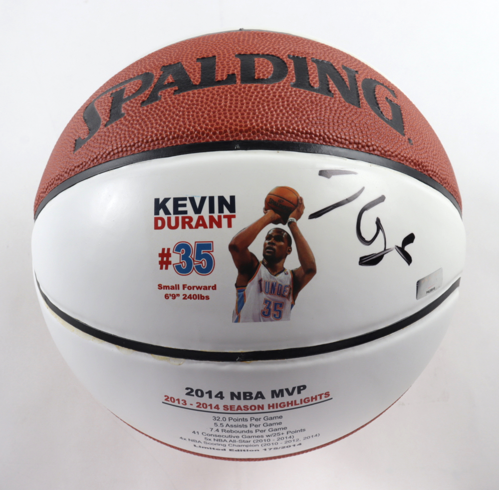 Kevin Durant Signed LE Thunder Logo Basketball (Panini COA) at PristineAuction.com Kevin Durant Signed LE Thunder Logo Basketball (Panini COA) at PristineAuction.com