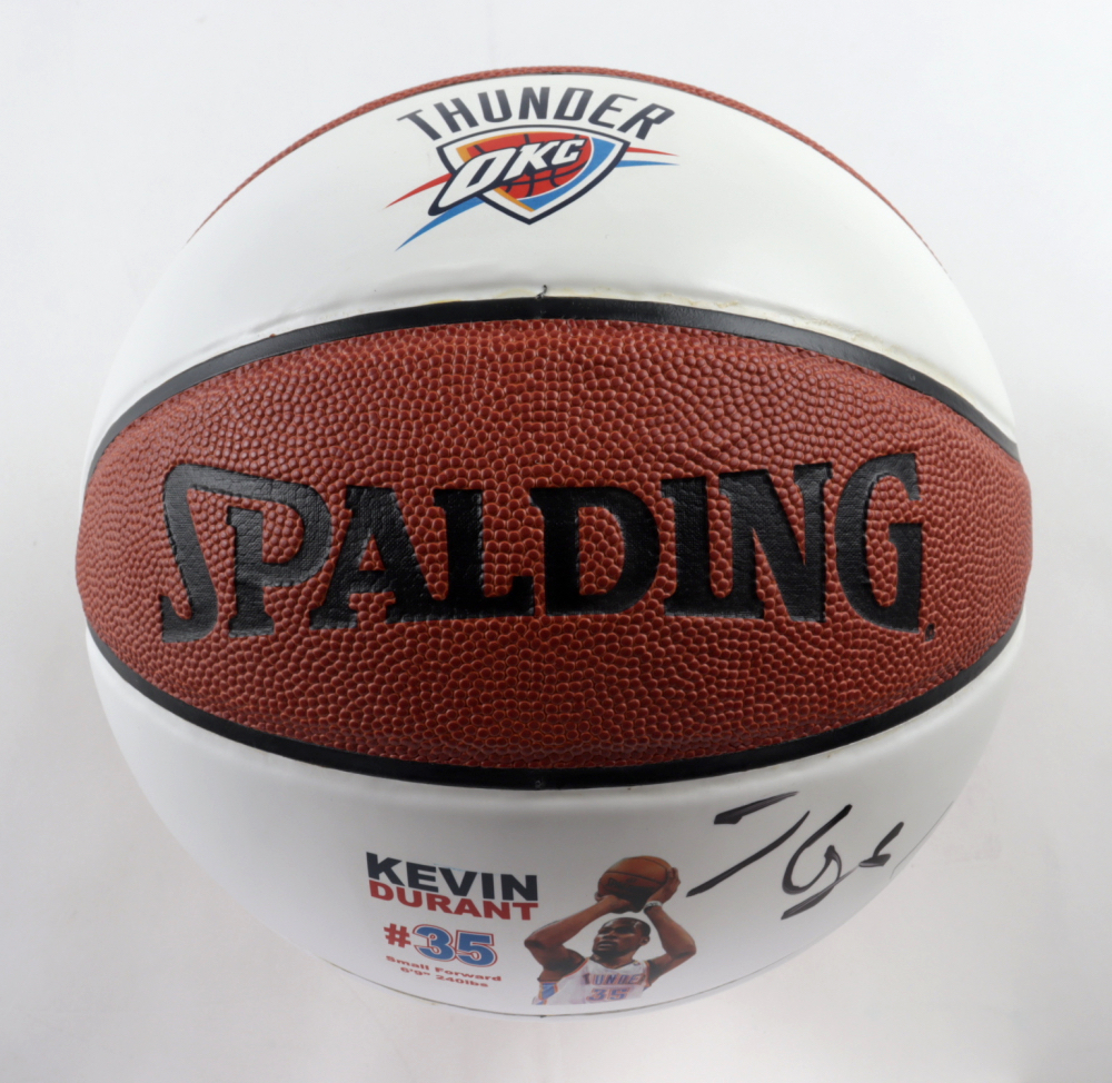 Kevin Durant Signed LE Thunder Logo Basketball (Panini COA) at PristineAuction.com Kevin Durant Signed LE Thunder Logo Basketball (Panini COA) at PristineAuction.com