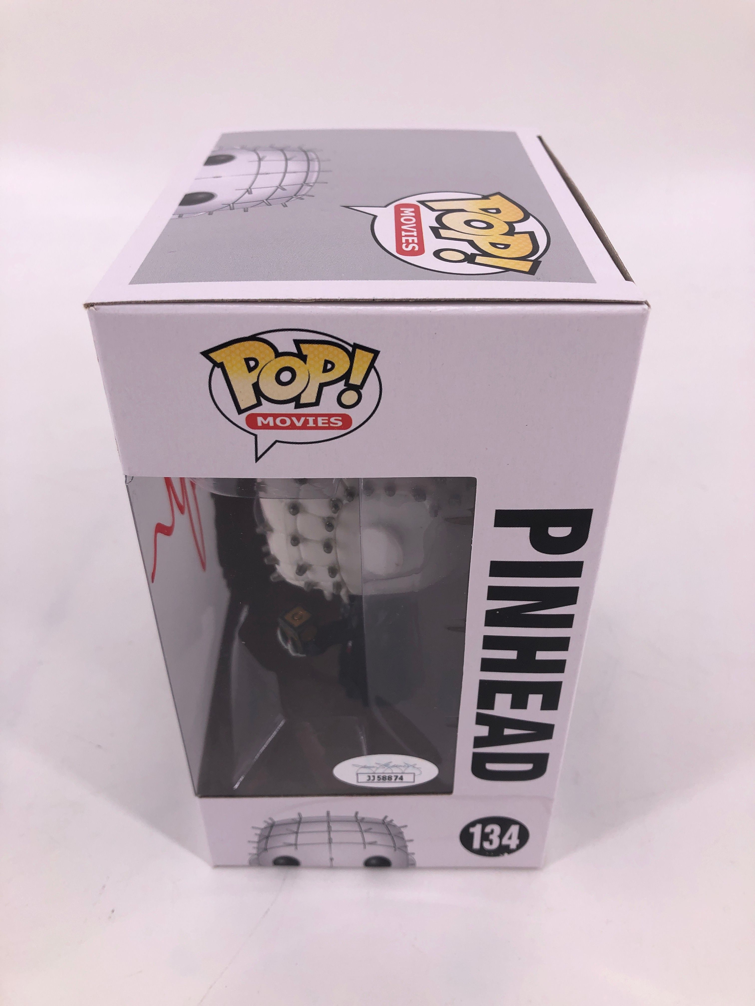 Clive Barker Signed "Hellraiser III: Hell On Earth" #134 Pinhead Funko Pop! Vinyl Figure (JSA COA) at PristineAuction.com Clive Barker Signed "Hellraiser III: Hell On Earth" #134 Pinhead Funko Pop! Vinyl Figure (JSA COA) at PristineAuction.com