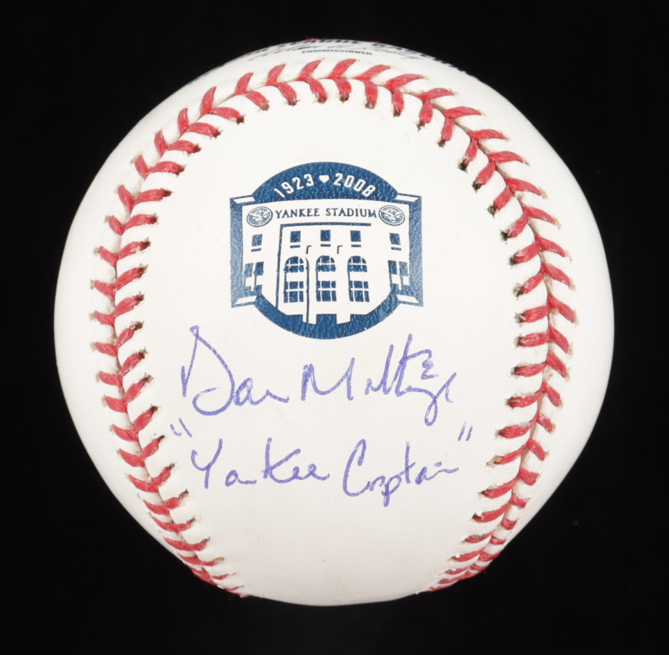 Don Mattingly Signed OML Baseball Inscribed "Yankee Captain" (Beckett COA) at PristineAuction.com Don Mattingly Signed OML Baseball Inscribed "Yankee Captain" (Beckett COA) at PristineAuction.com