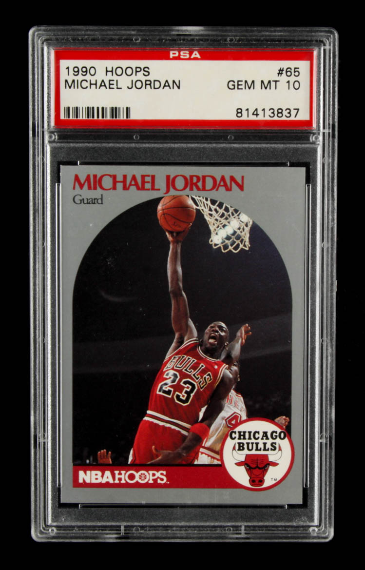 Michael Jordan 1990-91 Hoops #65 (PSA 10) at PristineAuction.com Michael Jordan 1990-91 Hoops #65 (PSA 10) at PristineAuction.com