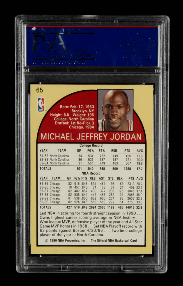 Michael Jordan 1990-91 Hoops #65 (PSA 10) at PristineAuction.com Michael Jordan 1990-91 Hoops #65 (PSA 10) at PristineAuction.com