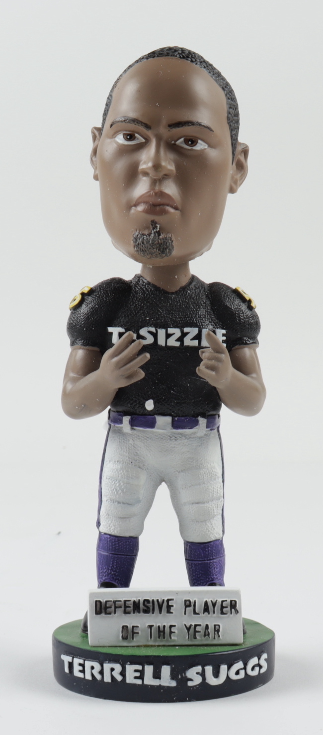 Terrell Suggs Ravens Bobblehead at PristineAuction.com Terrell Suggs Ravens Bobblehead at PristineAuction.com