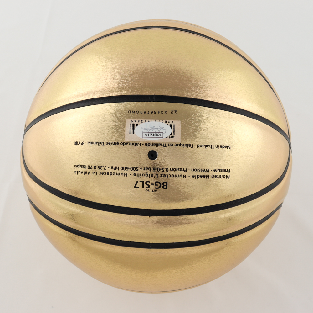 Larry Bird Signed Molten Gold Basketball (JSA COA) at PristineAuction.com Larry Bird Signed Molten Gold Basketball (JSA COA) at PristineAuction.com