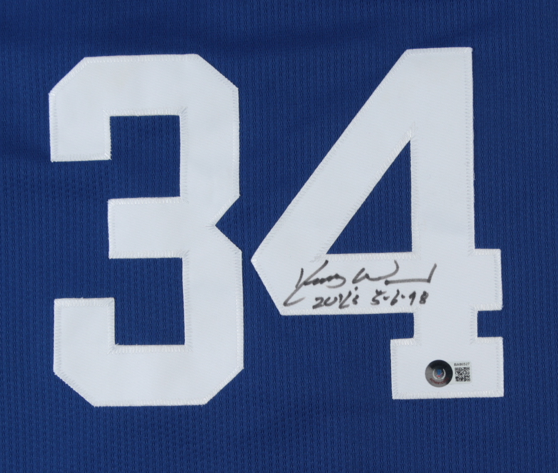 Kerry Wood Signed Jersey Inscribed "20 K's 5-6-98" (Beckett COA) (See Description) at PristineAuction.com Kerry Wood Signed Jersey Inscribed "20 K's 5-6-98" (Beckett COA) (See Description) at PristineAuction.com