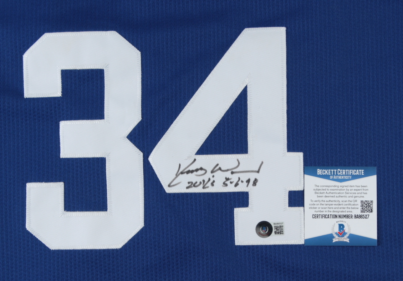 Kerry Wood Signed Jersey Inscribed "20 K's 5-6-98" (Beckett COA) (See Description) at PristineAuction.com Kerry Wood Signed Jersey Inscribed "20 K's 5-6-98" (Beckett COA) (See Description) at PristineAuction.com