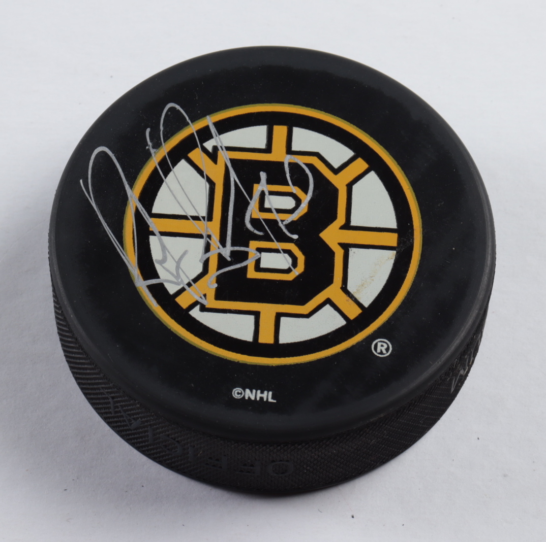 Ray Bourque Signed Bruins Logo Hockey Puck Beckett COA) at PristineAuction.com Ray Bourque Signed Bruins Logo Hockey Puck Beckett COA) at PristineAuction.com