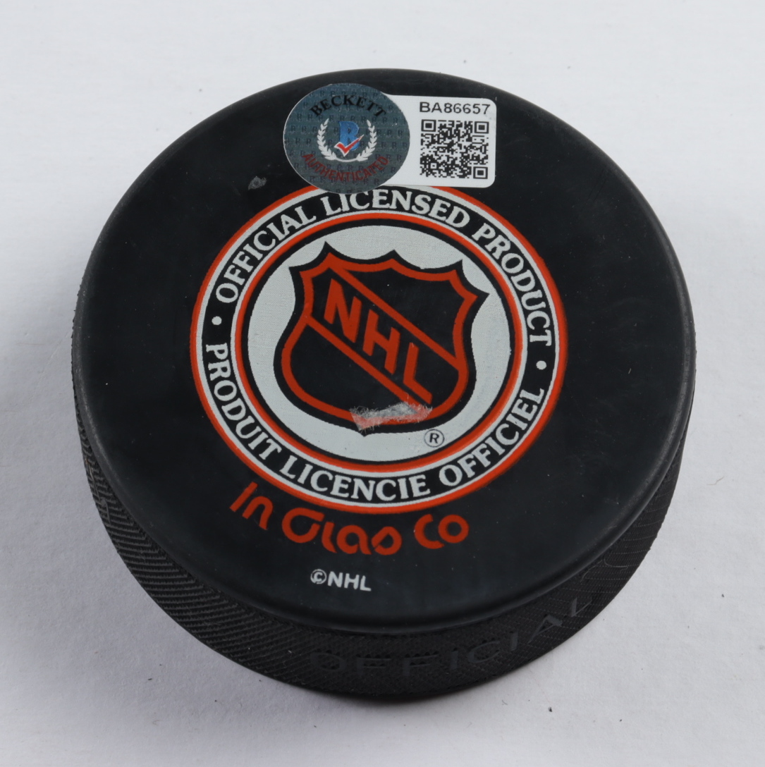 Ray Bourque Signed Bruins Logo Hockey Puck Beckett COA) at PristineAuction.com Ray Bourque Signed Bruins Logo Hockey Puck Beckett COA) at PristineAuction.com