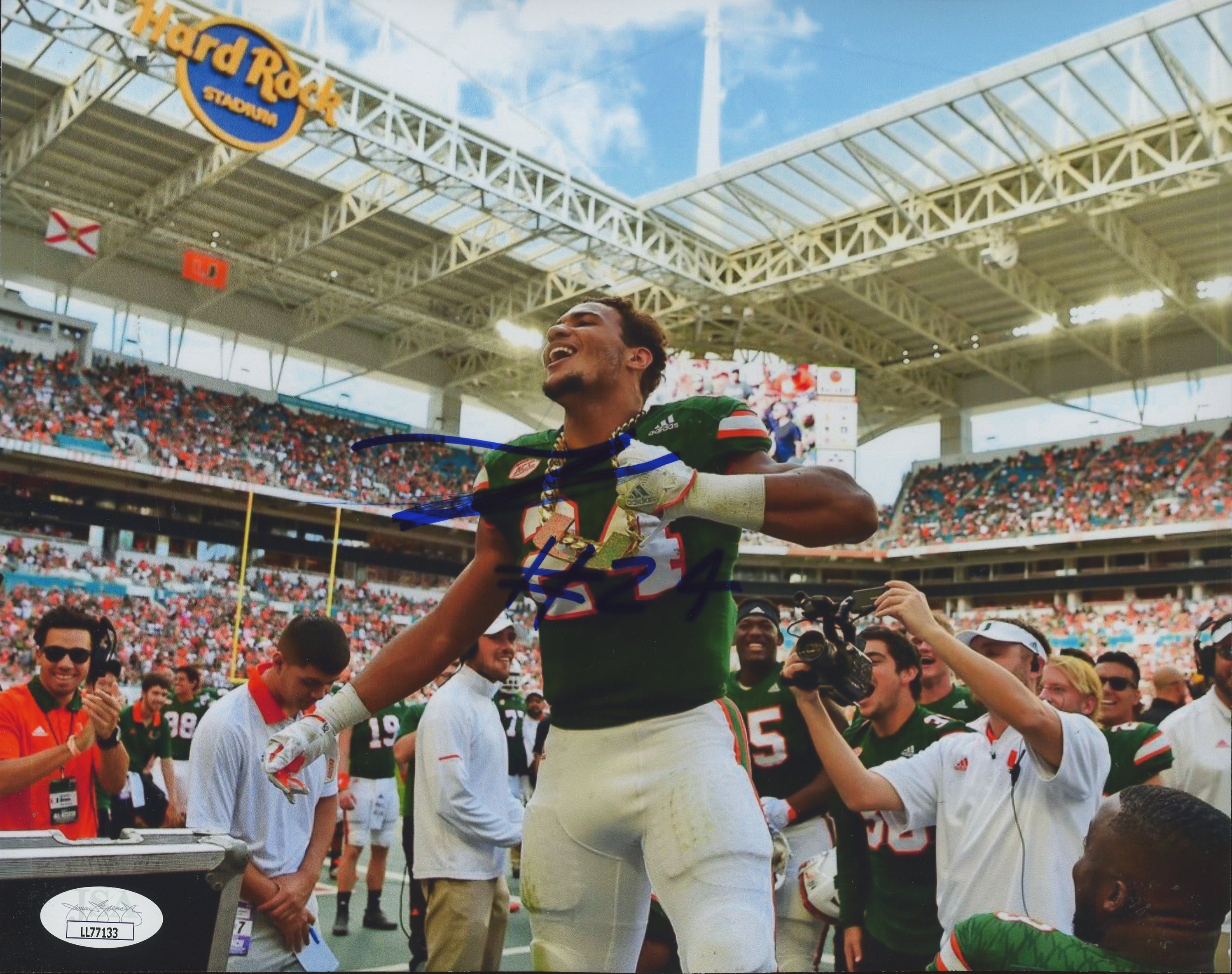 Travis Homer Signed Miami Hurricanes 8x10 Photo (JSA) at PristineAuction.com Travis Homer Signed Miami Hurricanes 8x10 Photo (JSA) at PristineAuction.com