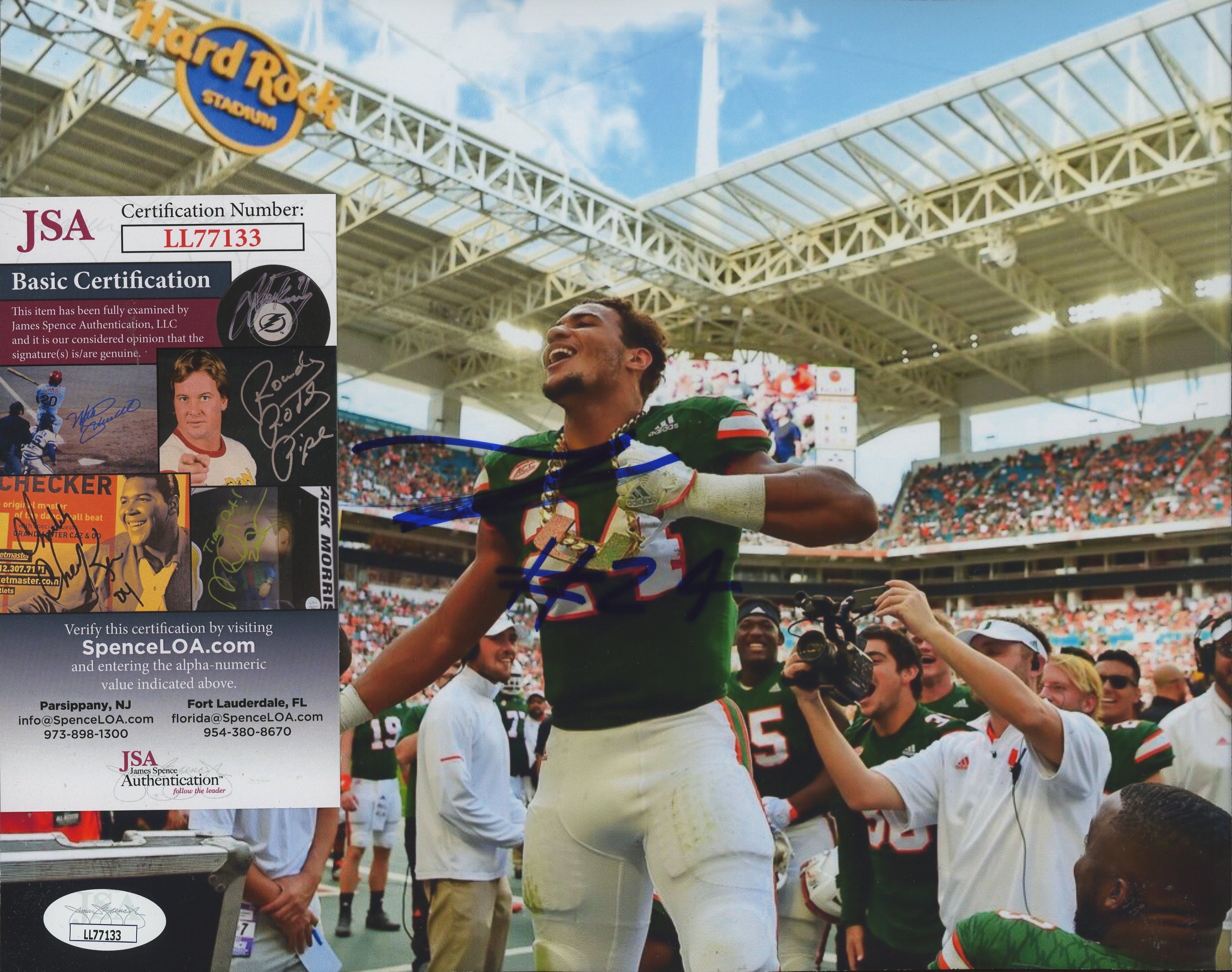 Travis Homer Signed Miami Hurricanes 8x10 Photo (JSA) at PristineAuction.com Travis Homer Signed Miami Hurricanes 8x10 Photo (JSA) at PristineAuction.com