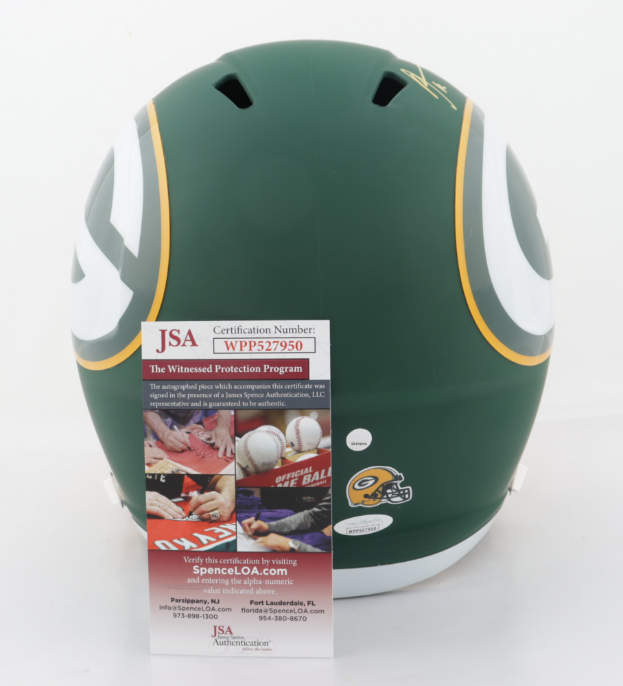 Aaron Rodgers & Davante Adams Signed Packers Full-Size AMP Alternate Speed  Helmet (JSA COA & Steiner Hologram) | Pristine Auction