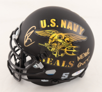 Robert O'Neill Signed "U.S. Navy SEAL" Matte Black Mini Helmet Inscribed "Never Quit!" (PSA COA) at PristineAuction.com