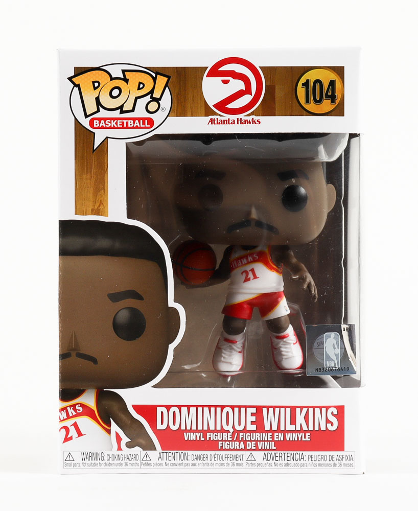 Dominique Wilkins - Hawks - Basketball #104 Funko Pop! Vinyl Figure at PristineAuction.com Dominique Wilkins - Hawks - Basketball #104 Funko Pop! Vinyl Figure at PristineAuction.com