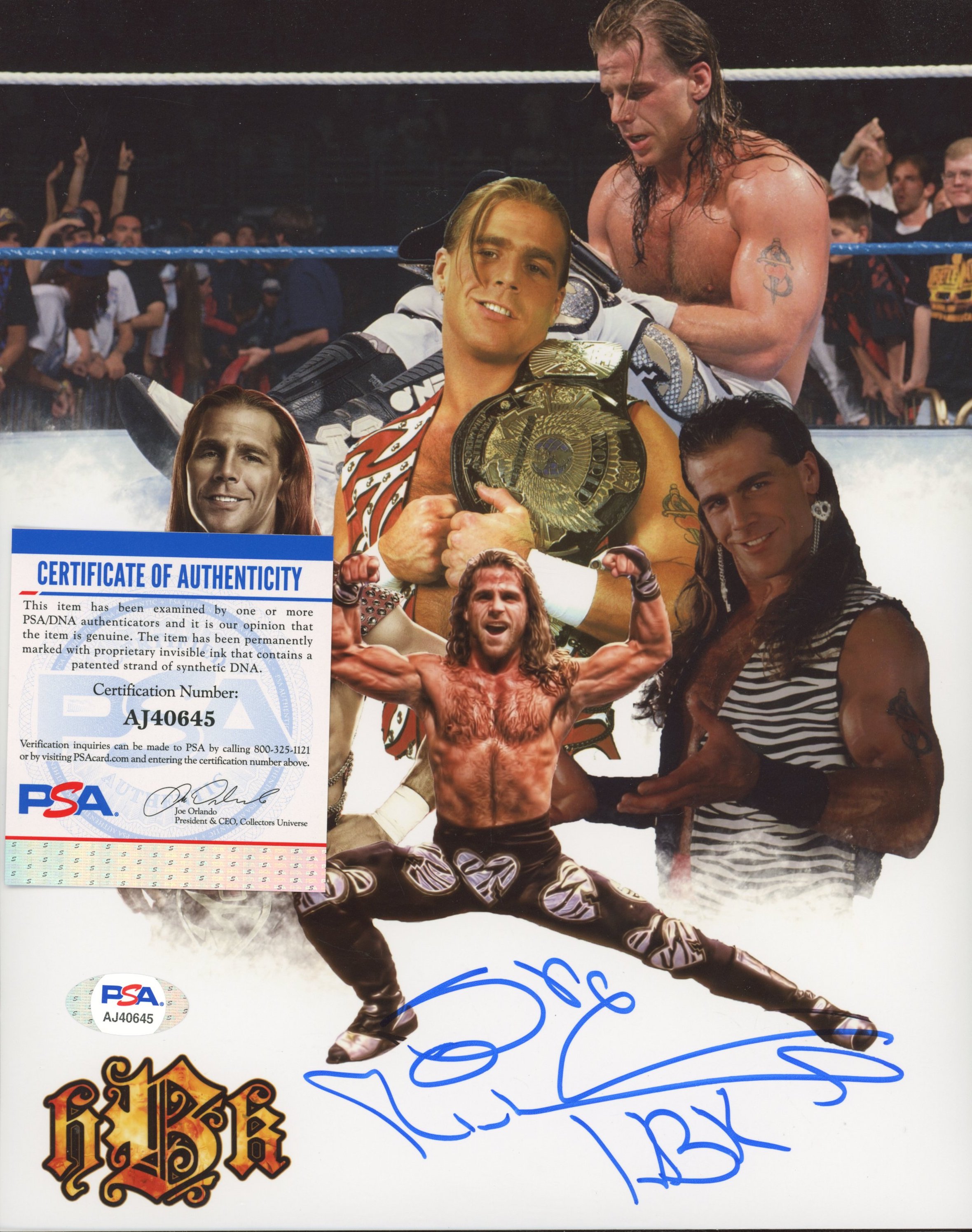 Shawn Michaels Signed WWE 8x10 Photo Inscribed "HBK" (PSA) at PristineAuction.com Shawn Michaels Signed WWE 8x10 Photo Inscribed "HBK" (PSA) at PristineAuction.com