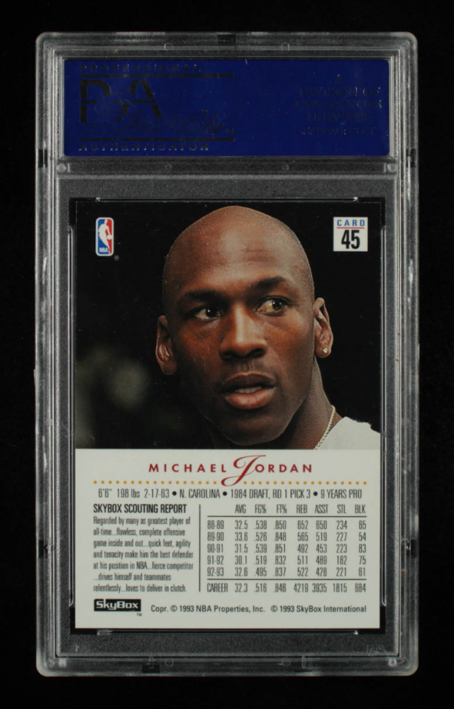 michael jordan skybox card 45
