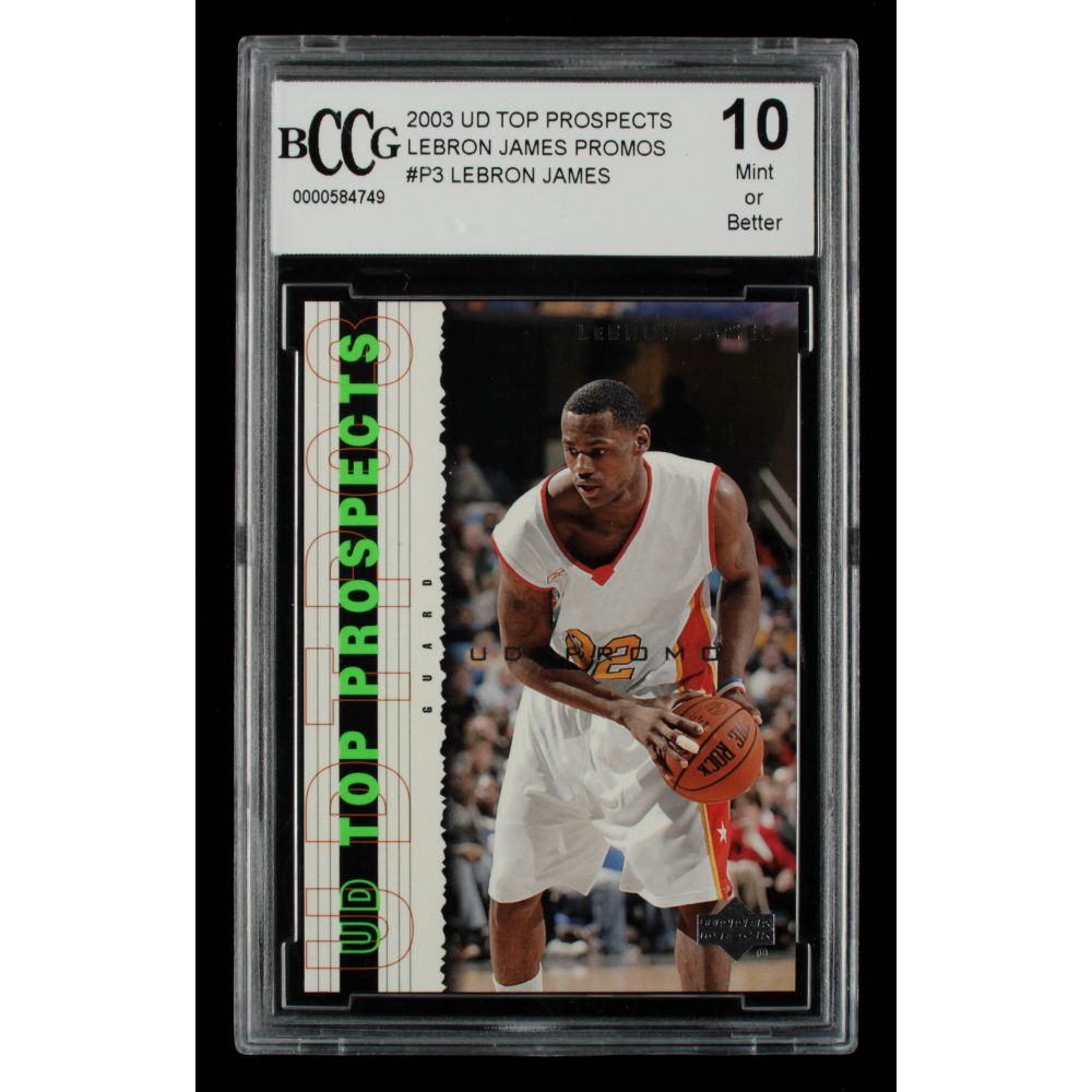 upper deck top prospects lebron james