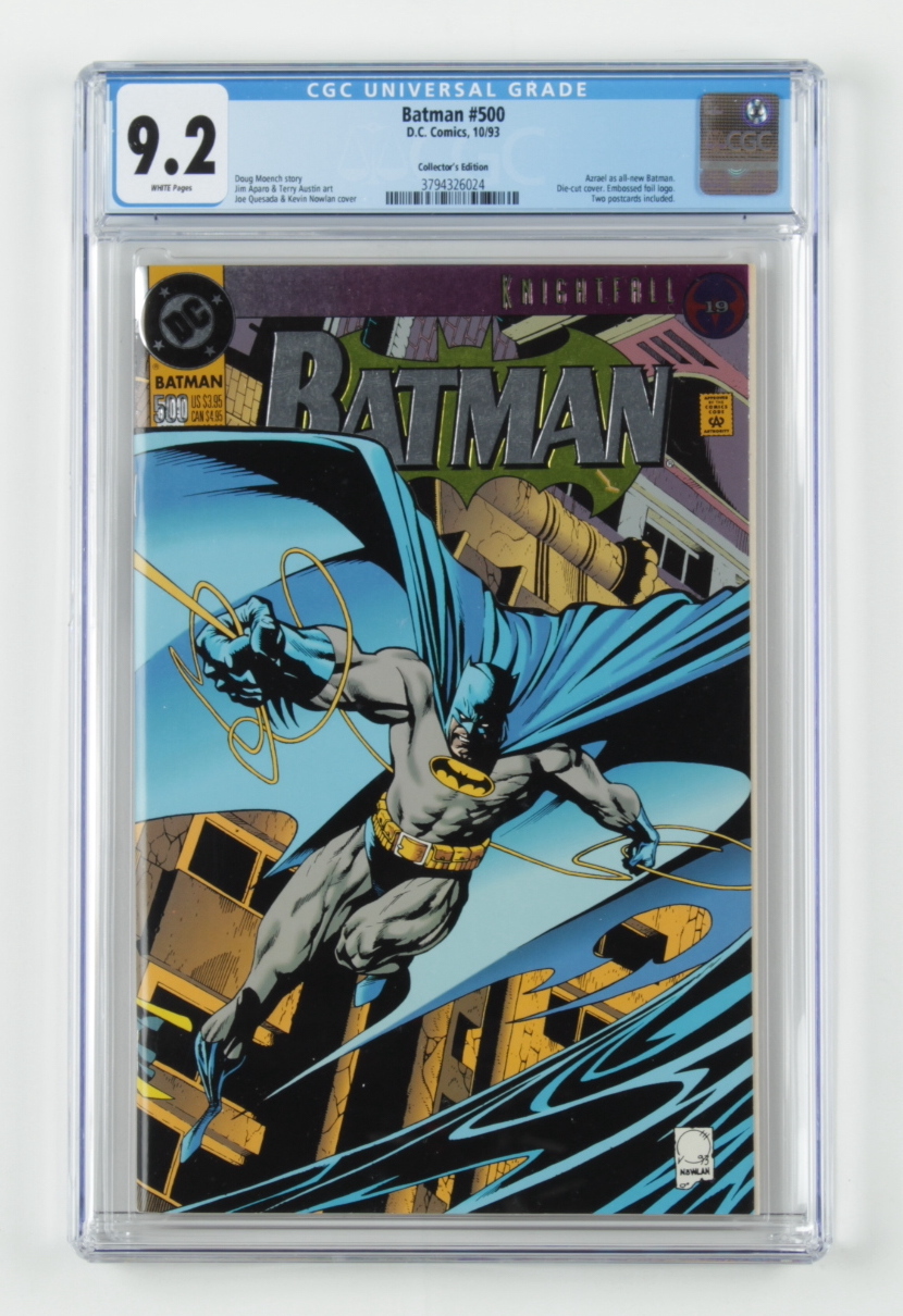 1993 "Batman" Issue #500 DC Comic Book (CGC 9.2) at PristineAuction.com 1993 "Batman" Issue #500 DC Comic Book (CGC 9.2) at PristineAuction.com
