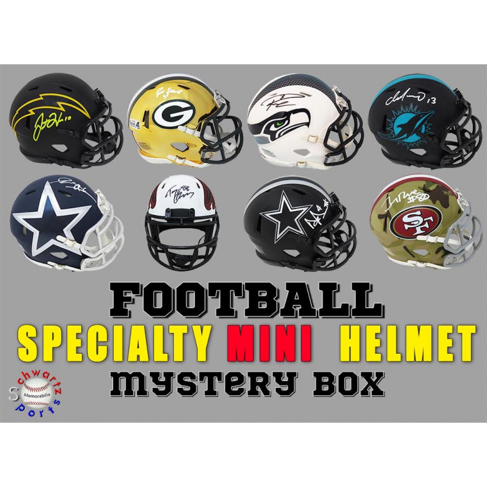 Schwartz Sports Football SPECIALTY Mini Helmet Signed Mystery Box Series 12 (Limited to 150