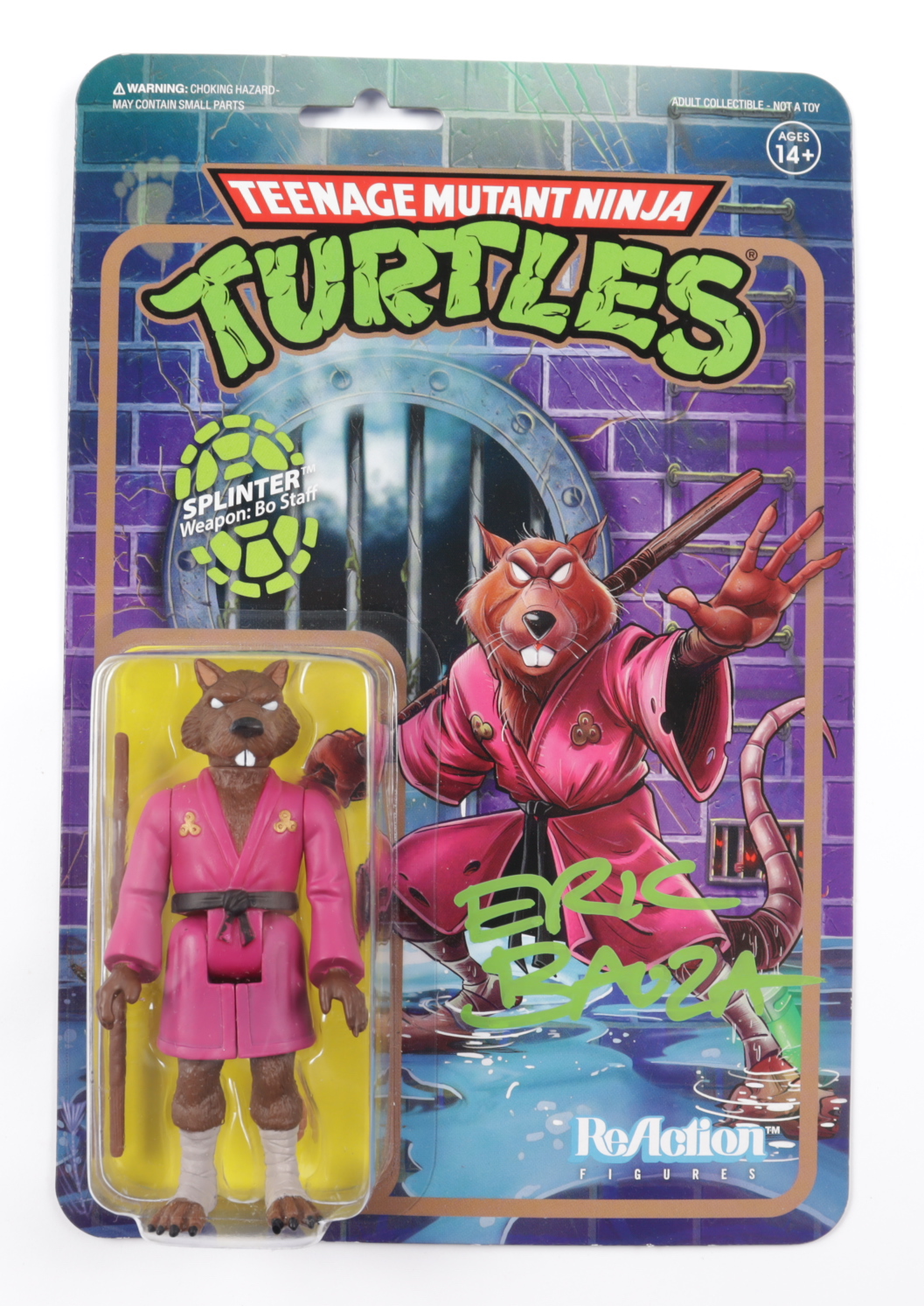Eric Bauza Signed "Teenage Mutant Ninja Turtles" Splinter Action Figure (PSA COA) at PristineAuction.com Eric Bauza Signed "Teenage Mutant Ninja Turtles" Splinter Action Figure (PSA COA) at PristineAuction.com