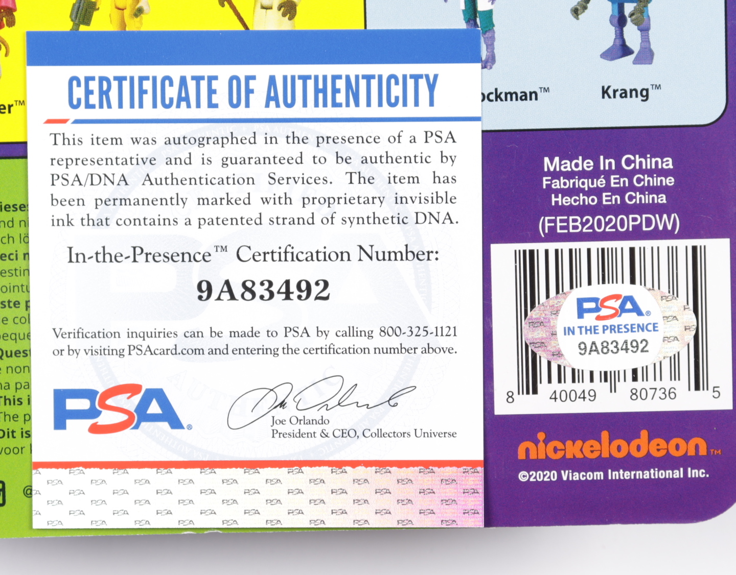 Eric Bauza Signed "Teenage Mutant Ninja Turtles" Splinter Action Figure (PSA COA) at PristineAuction.com Eric Bauza Signed "Teenage Mutant Ninja Turtles" Splinter Action Figure (PSA COA) at PristineAuction.com