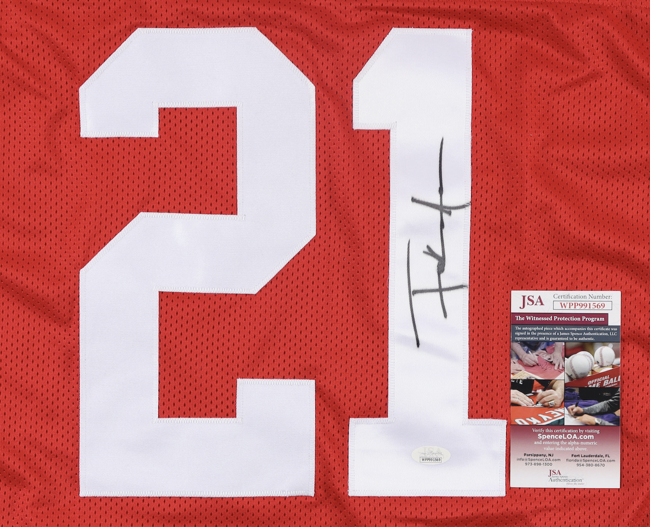 Frank Gore Signed Jersey (JSA COA) at PristineAuction.com Frank Gore Signed Jersey (JSA COA) at PristineAuction.com