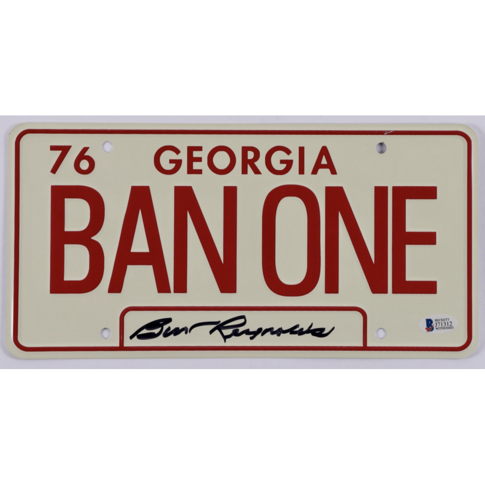 Burt Reynolds Signed "Smokey and the Bandit" License Plate