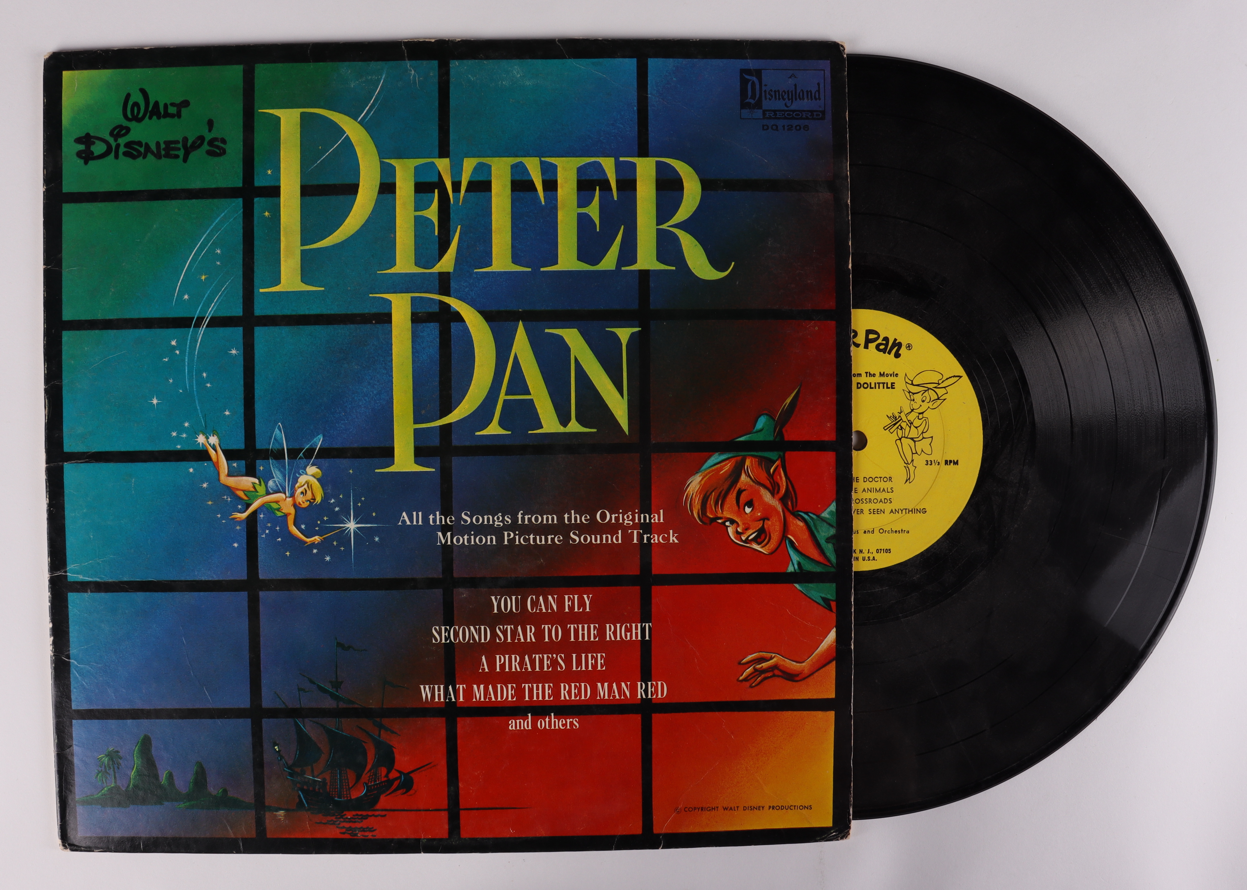 "Walt Disney's Peter Pan" Original Soundtrack Vinyl Record Album (See Description) at PristineAuction.com "Walt Disney's Peter Pan" Original Soundtrack Vinyl Record Album (See Description) at PristineAuction.com
