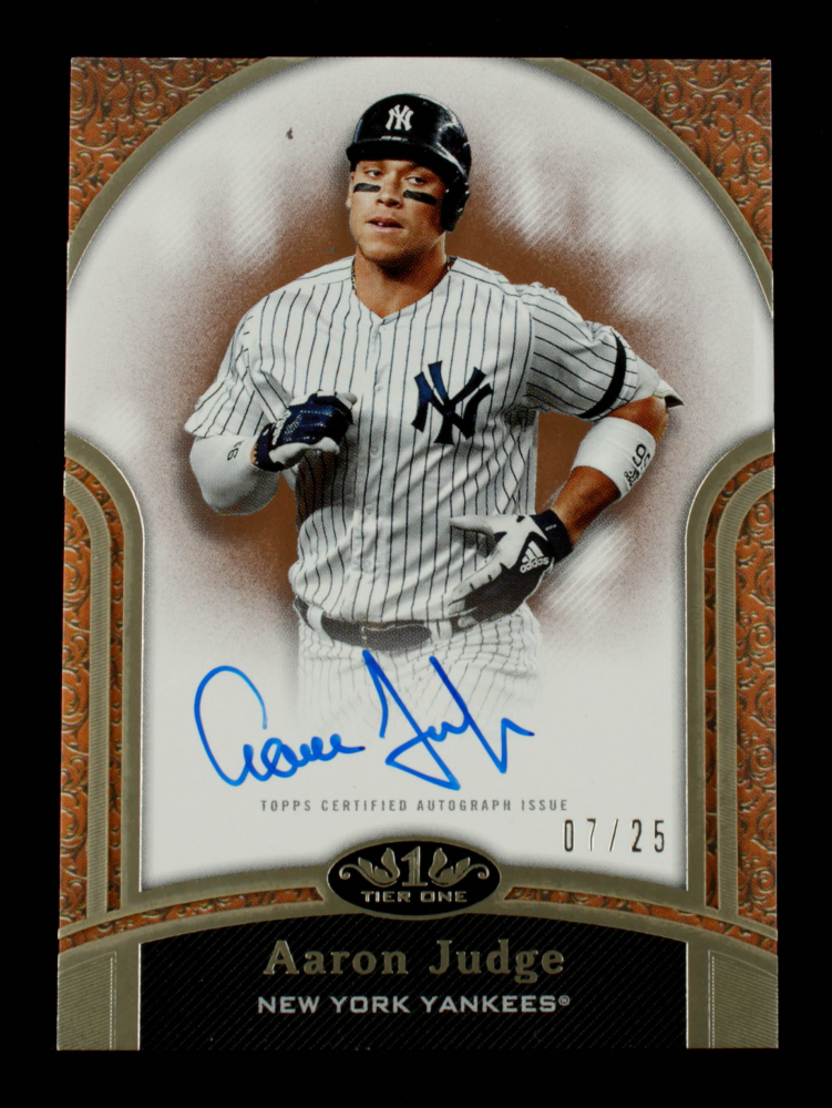 Aaron Judge 2020 Topps Tier One Next Level Autographs Bronze #NLAAJ #7/25