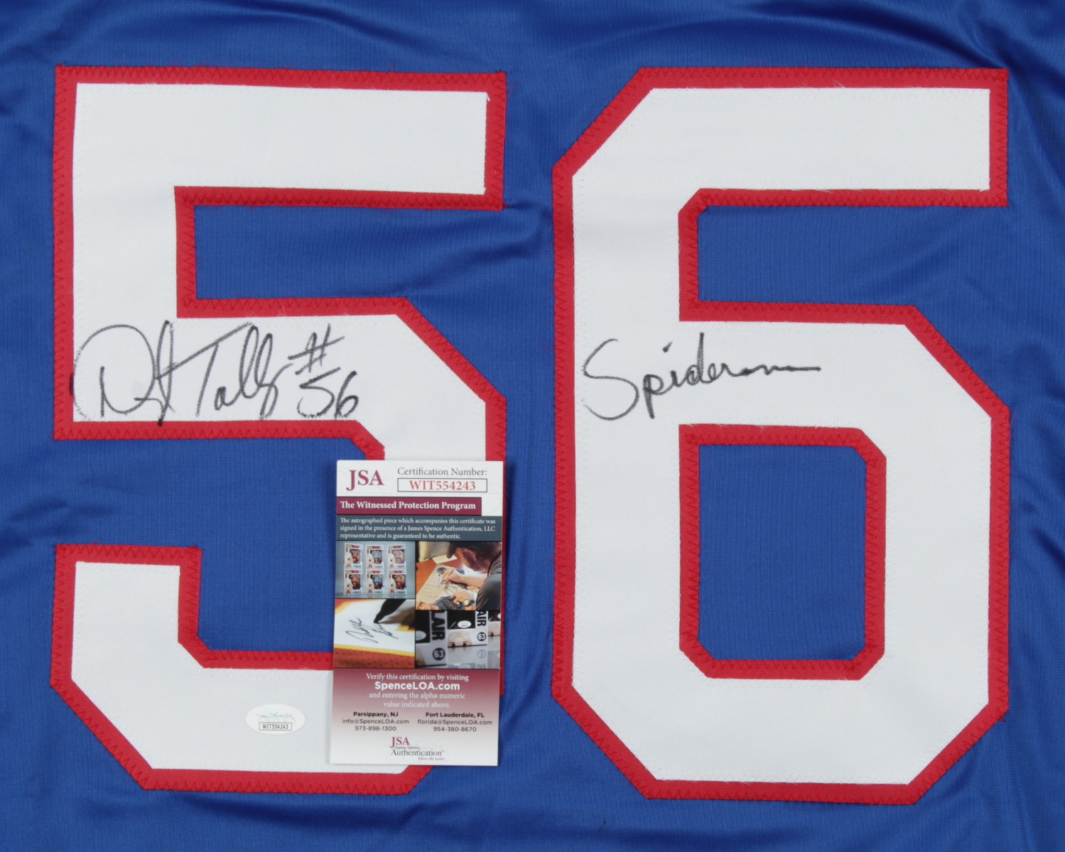 Darryl Talley Signed Jersey Inscribed "Spider-Man" (JSA COA) at PristineAuction.com Darryl Talley Signed Jersey Inscribed "Spider-Man" (JSA COA) at PristineAuction.com