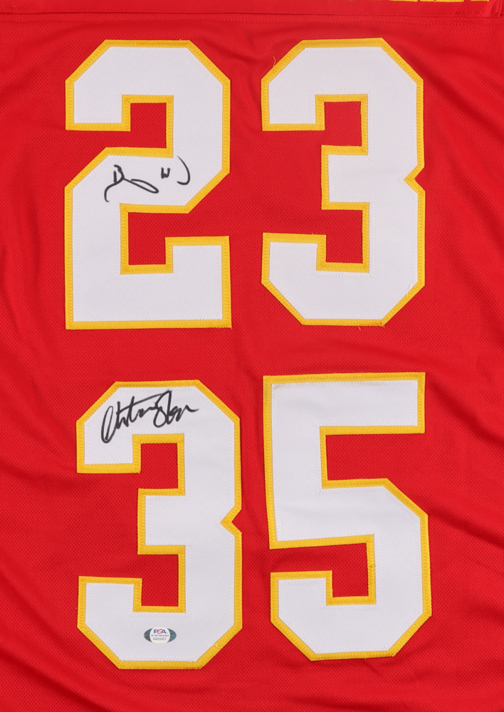 Christian Okoye & Barry Word Signed Jersey (PSA COA) at PristineAuction.com Christian Okoye & Barry Word Signed Jersey (PSA COA) at PristineAuction.com