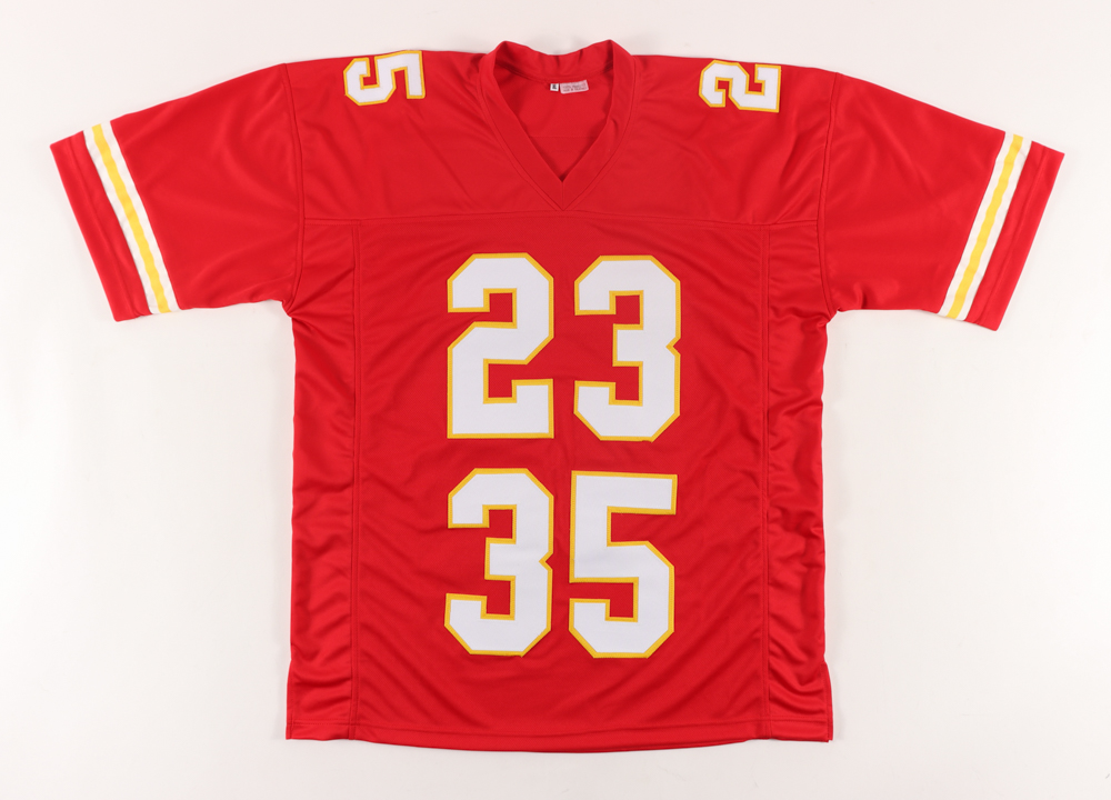 Christian Okoye & Barry Word Signed Jersey (PSA COA) at PristineAuction.com Christian Okoye & Barry Word Signed Jersey (PSA COA) at PristineAuction.com