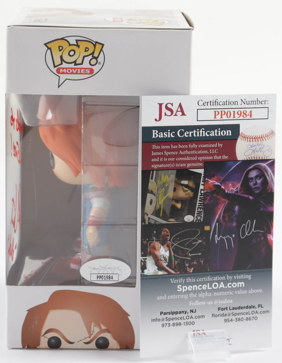 Alex Vincent Signed "Child's Play 2" #56 Funko Pop Vinyl Figure Inscribed "Friends To The End!" & "Andy" (JSA COA) at PristineAuction.com Alex Vincent Signed "Child's Play 2" #56 Funko Pop Vinyl Figure Inscribed "Friends To The End!" & "Andy" (JSA COA) at PristineAuction.com