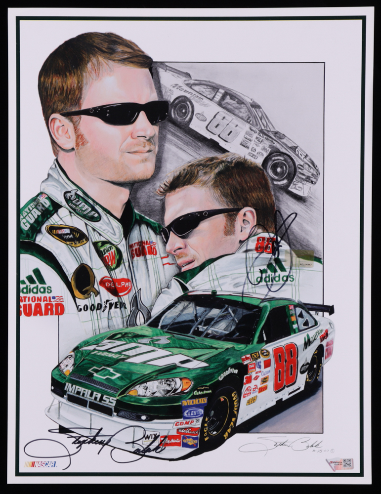 Dale Earnhardt Jr. Signed NASCAR 11.5x15 Print (Fanatics Hologram & Earnhardt Jr. Hologram) at PristineAuction.com Dale Earnhardt Jr. Signed NASCAR 11.5x15 Print (Fanatics Hologram & Earnhardt Jr. Hologram) at PristineAuction.com