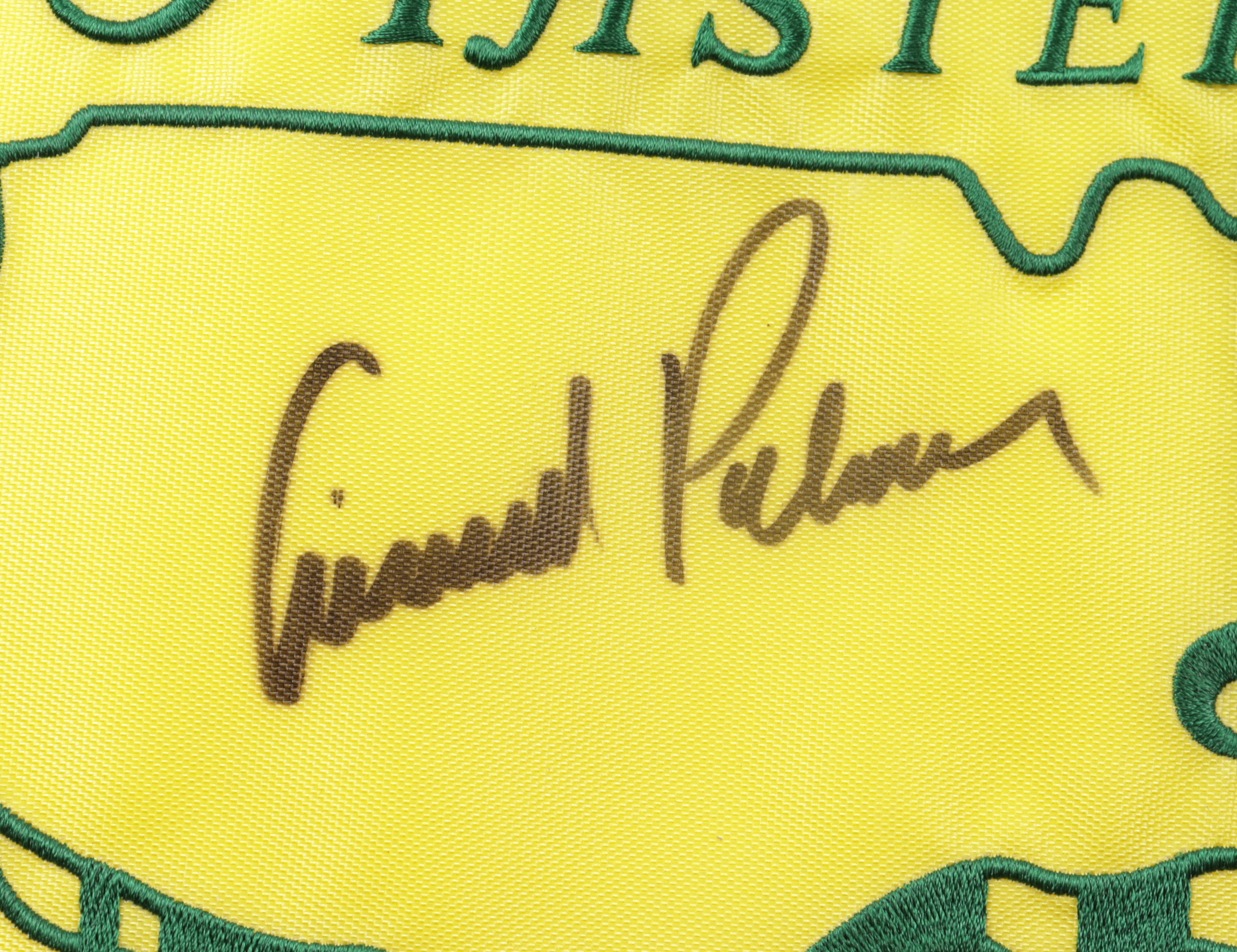 Jack Nicklaus, Arnold Palmer & Gary Player Signed 2005 Masters Golf Pin Flag (Beckett LOA & JSA Hologram) at PristineAuction.com Jack Nicklaus, Arnold Palmer & Gary Player Signed 2005 Masters Golf Pin Flag (Beckett LOA & JSA Hologram) at PristineAuction.com