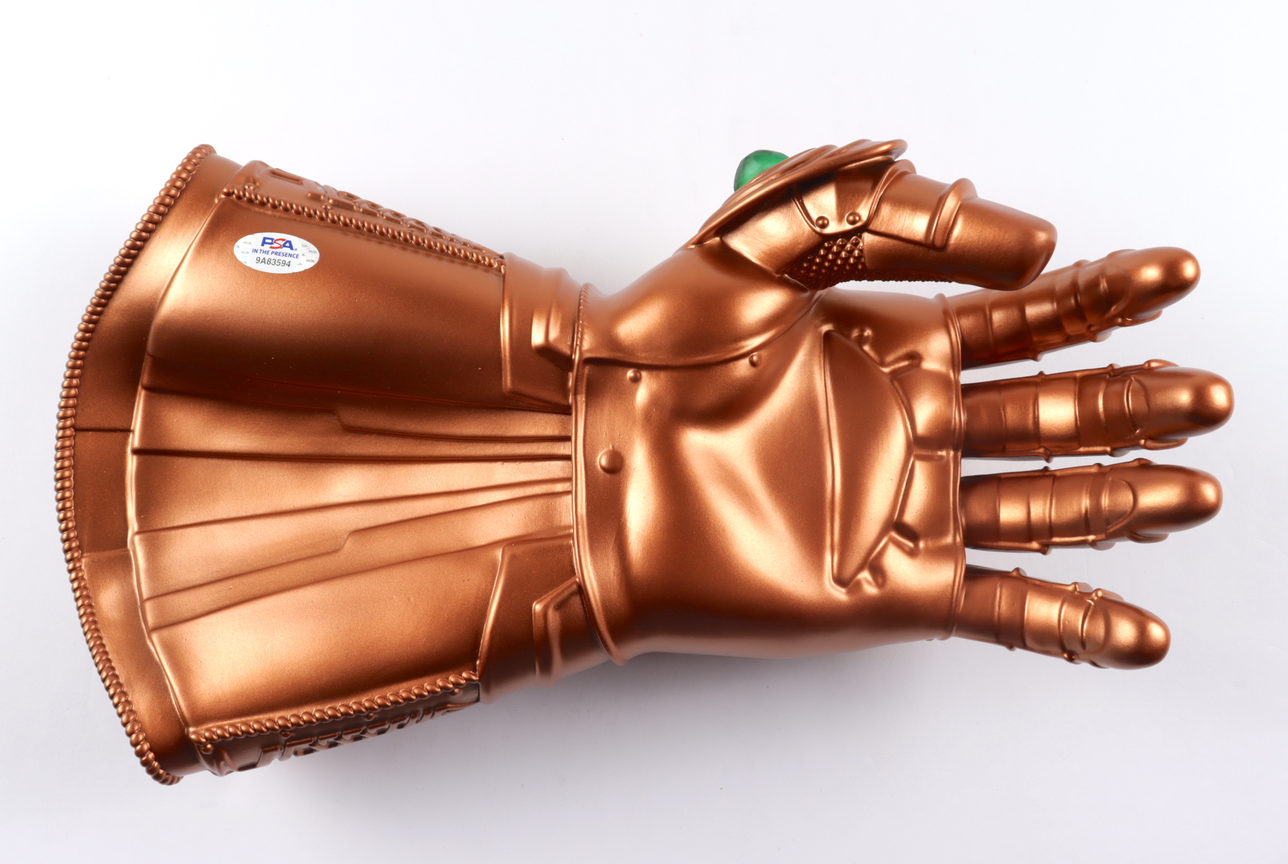 Eric Bauza Signed "Avengers" Infinity Gauntlet Inscribed "Adam Warlock" (PSA COA) at PristineAuction.com Eric Bauza Signed "Avengers" Infinity Gauntlet Inscribed "Adam Warlock" (PSA COA) at PristineAuction.com