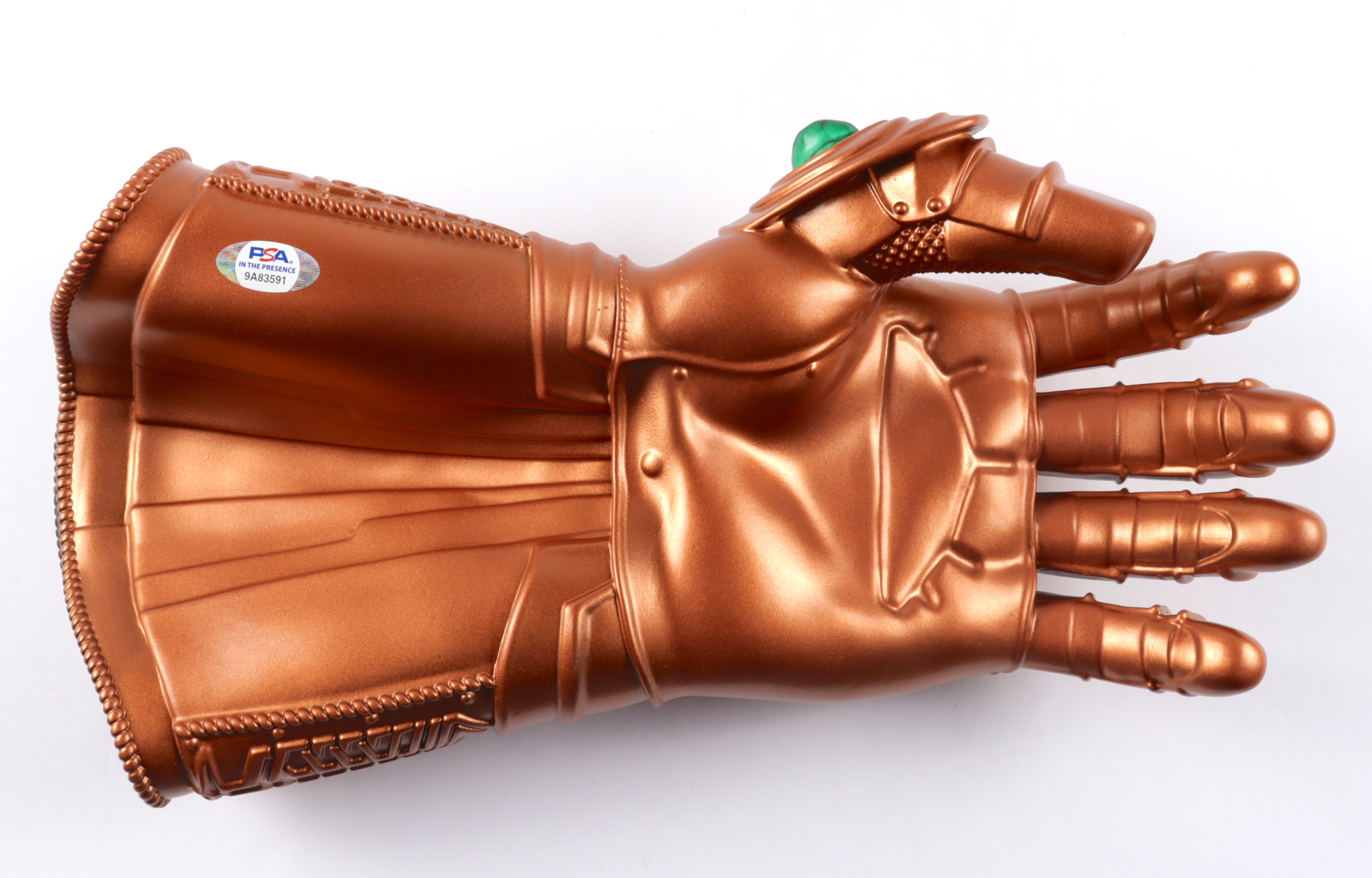 Eric Bauza Signed "Avengers" Infinity Gauntlet Inscribed "Adam Warlock" (PSA COA) at PristineAuction.com Eric Bauza Signed "Avengers" Infinity Gauntlet Inscribed "Adam Warlock" (PSA COA) at PristineAuction.com