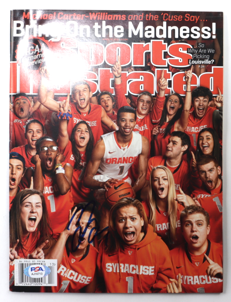 Michael Carter-Williams Signed 2013 Sports Illustrated Magazine (PSA COA) at PristineAuction.com Michael Carter-Williams Signed 2013 Sports Illustrated Magazine (PSA COA) at PristineAuction.com
