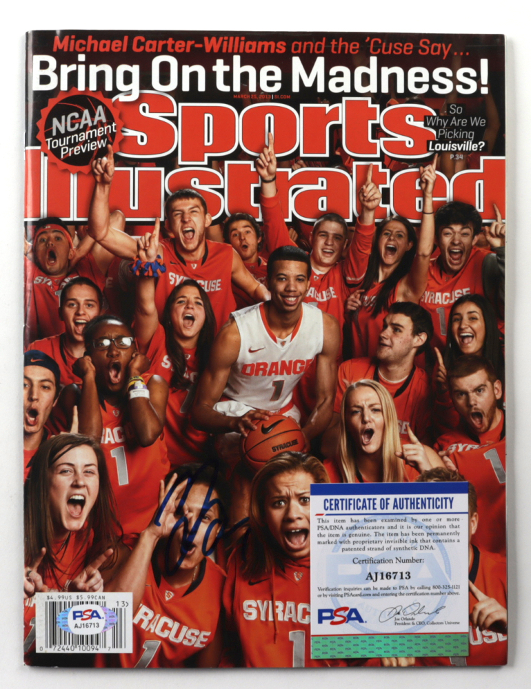 Michael Carter-Williams Signed 2013 Sports Illustrated Magazine (PSA COA) at PristineAuction.com Michael Carter-Williams Signed 2013 Sports Illustrated Magazine (PSA COA) at PristineAuction.com