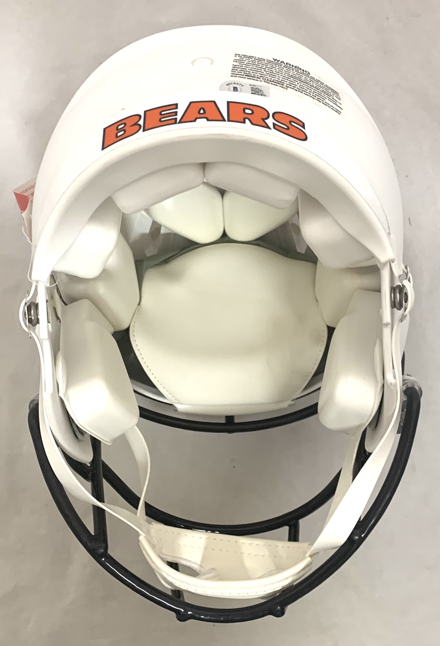 Dick Butkus, Mike Singletary & Brian Urlacher Signed Bears Full-Size Authentic On-Field Matte White Alternate Speed Helmet (Beckett Hologram) at PristineAuction.com Dick Butkus, Mike Singletary & Brian Urlacher Signed Bears Full-Size Authentic On-Field Matte White Alternate Speed Helmet (Beckett Hologram) at PristineAuction.com