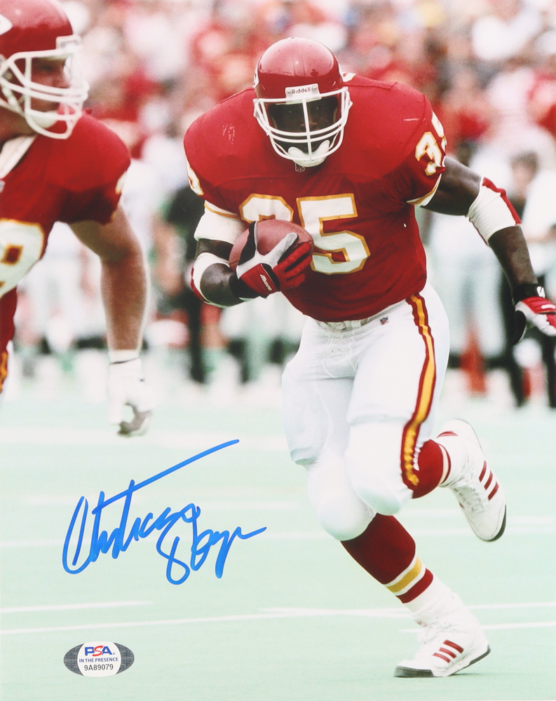 Christian Okoye Signed Chiefs 8x10 Photo (PSA COA) at PristineAuction.com Christian Okoye Signed Chiefs 8x10 Photo (PSA COA) at PristineAuction.com