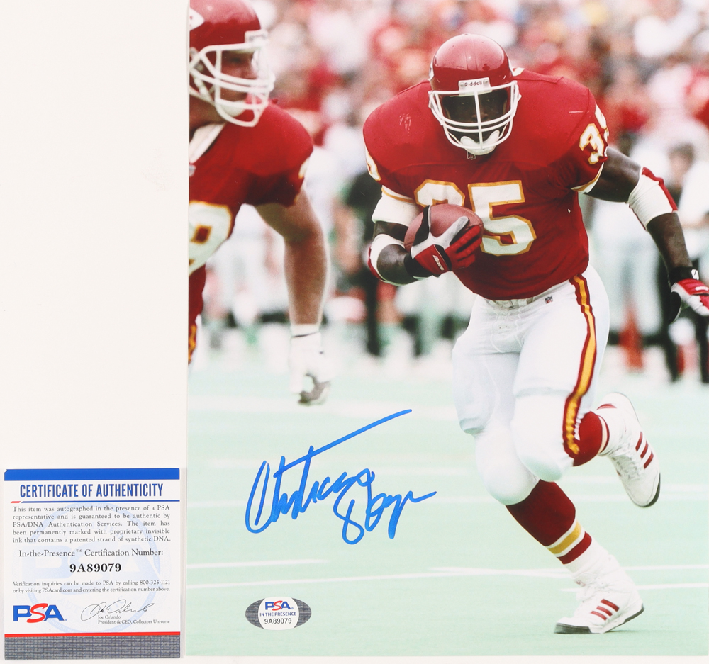 Christian Okoye Signed Chiefs 8x10 Photo (PSA COA) at PristineAuction.com Christian Okoye Signed Chiefs 8x10 Photo (PSA COA) at PristineAuction.com