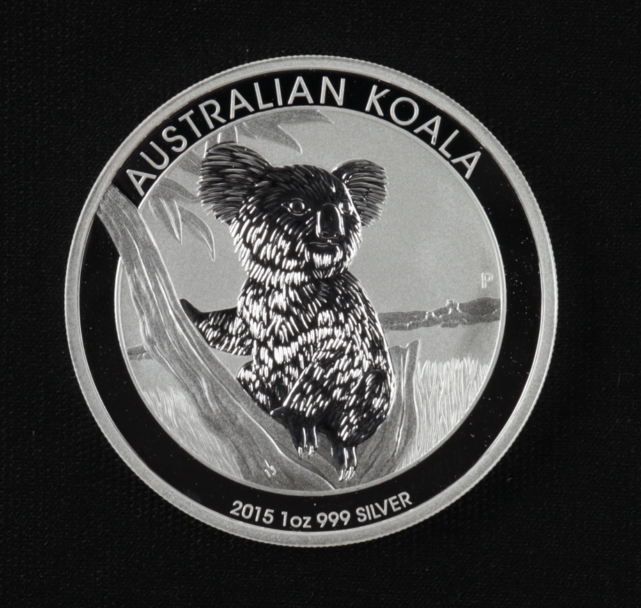 2015 Queen Elizabeth II 1 Oz Silver $1 "Australian Koala" Coin at PristineAuction.com 2015 Queen Elizabeth II 1 Oz Silver $1 "Australian Koala" Coin at PristineAuction.com