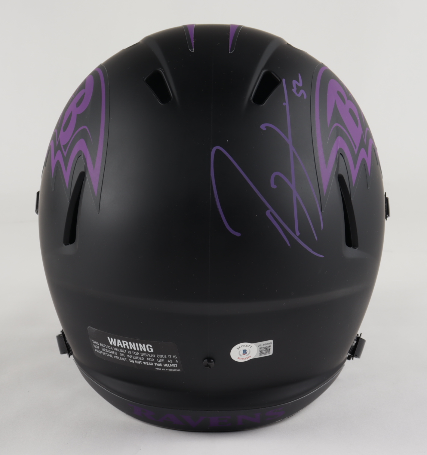 Ray Lewis Signed Ravens Full-Size Eclipse Alternate Speed Helmet (Beckett Hologram) at PristineAuction.com Ray Lewis Signed Ravens Full-Size Eclipse Alternate Speed Helmet (Beckett Hologram) at PristineAuction.com