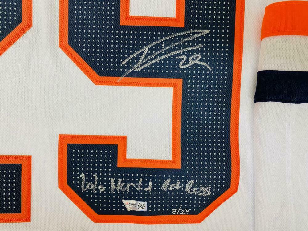 Leon Draisaitl Signed LE Oilers Jersey Inscribed "2020 Hart & Art Ross" (Fanatics Hologram) at PristineAuction.com Leon Draisaitl Signed LE Oilers Jersey Inscribed "2020 Hart & Art Ross" (Fanatics Hologram) at PristineAuction.com